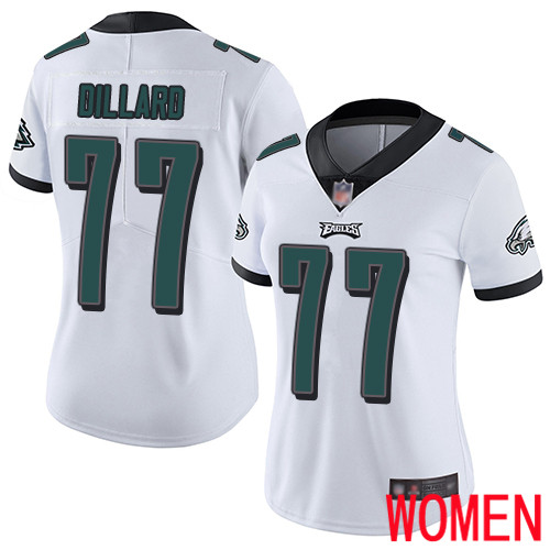 Women Philadelphia Eagles #77 Andre Dillard White Vapor Untouchable NFL Jersey Limited Player Football->women nfl jersey->Women Jersey